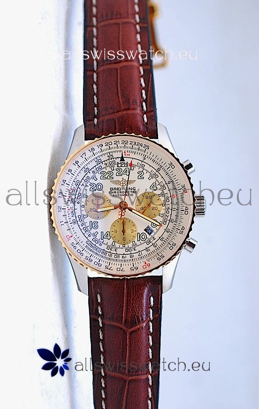 IMG_9081 Breitling Navitimer CosmonauteGold Plated Bezel Replica 5