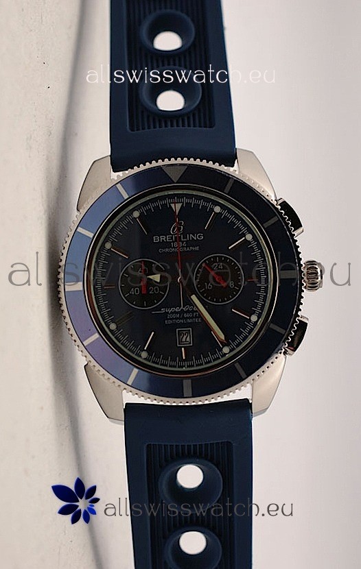 IMG_9081 Breitling SuperOcean Heritage- Rubber Strap Replica 5