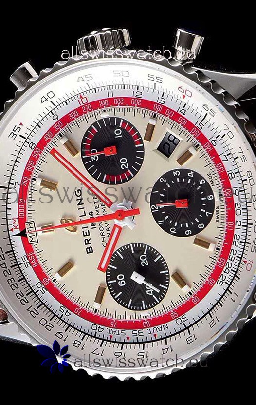 IMG_9081 Breitling Navitimer 1 B01 Chronograph TWA Edition 43MM - 904L 1:1 Mirror Replica 5