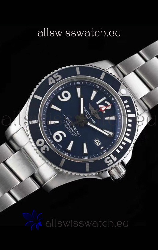 IMG_9081 Breitling Superocean Automatic 44 Steel - Navy Blue Dial 1:1 Mirror Replica 5