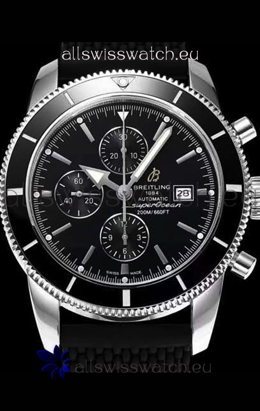 IMG_9081 Breitling SuperOcean Heritage II 44MM Black Dial Replica 5