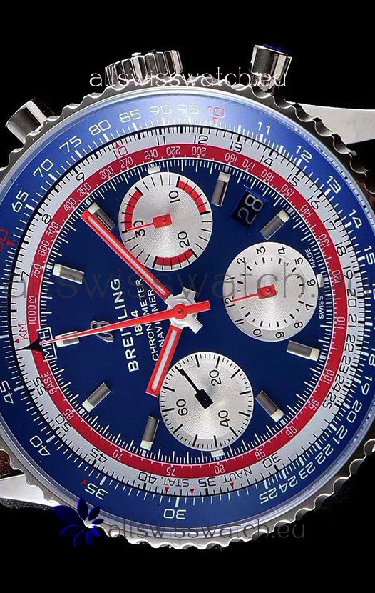 IMG_9081 Breitling Navitimer 1 B01 Chronograph PAN AM Edition 43MM - 904L 1:1 Mirror Replica 5