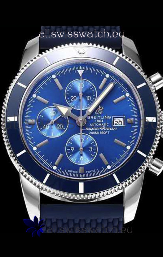 IMG_9081 Breitling SuperOcean Heritage II 44MM Blue Dial Replica 5