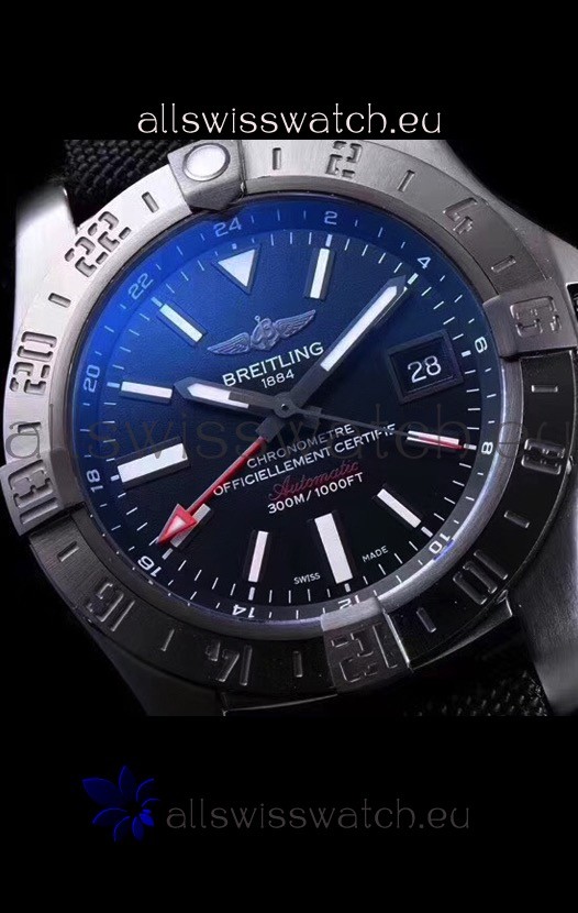IMG_9081 Breitling Avenger II BlackSteel GMT1:1 Ultimate Replica 5