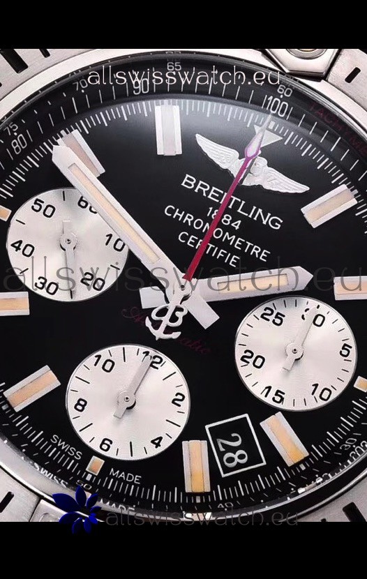 IMG_9081 Breitling Chronomat Airbone 1:1 Mirror in Black Dial Replica 5