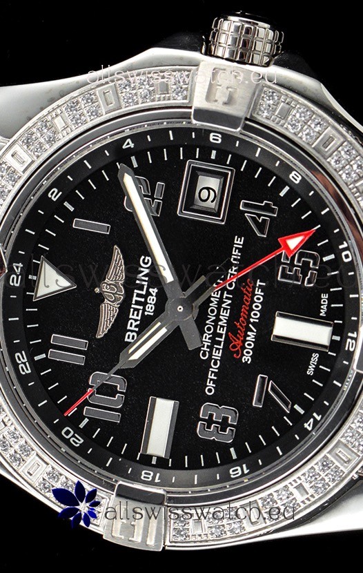 IMG_9081 Breitling Avenger Steel GMT 1:1 Ultimate Edition - Black Dial Replica 5