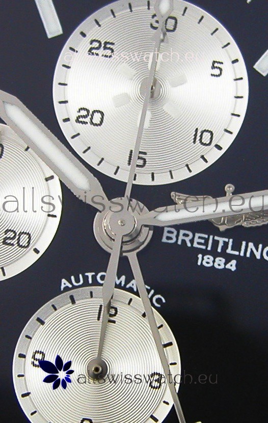 IMG_9081 Breitling Chronoliner Steel-Black Steel Strap in Black Dial Replica 5