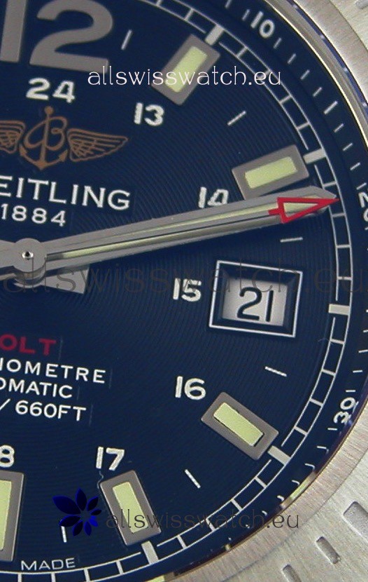 IMG_9081 Breitling Chronometre COLT 41 Blue Dial Automatic Replica 5