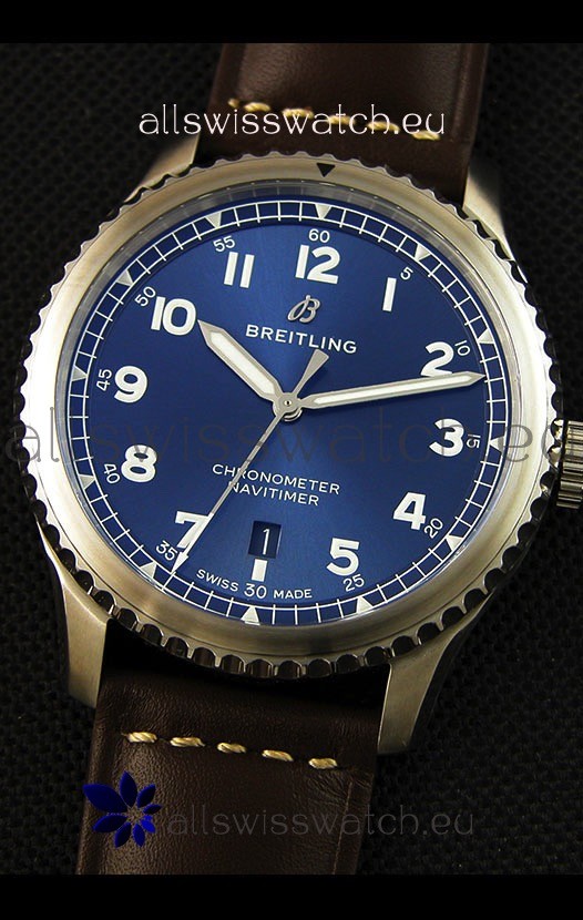 IMG_9081 Breitling Navitimer 8 Automatic 41MMin Blue Dial Replica 5