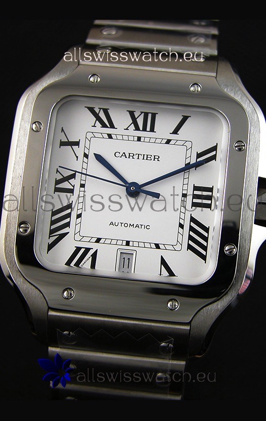 IMG_9081 Cartier Santos De Cartier 1:1 Mirror - 40MM Stainless Steel Replica 5