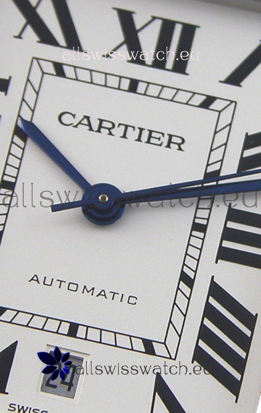 IMG_9081 Cartier Tank Solo Automatic in Leather Strap 31MM Wide Replica 5