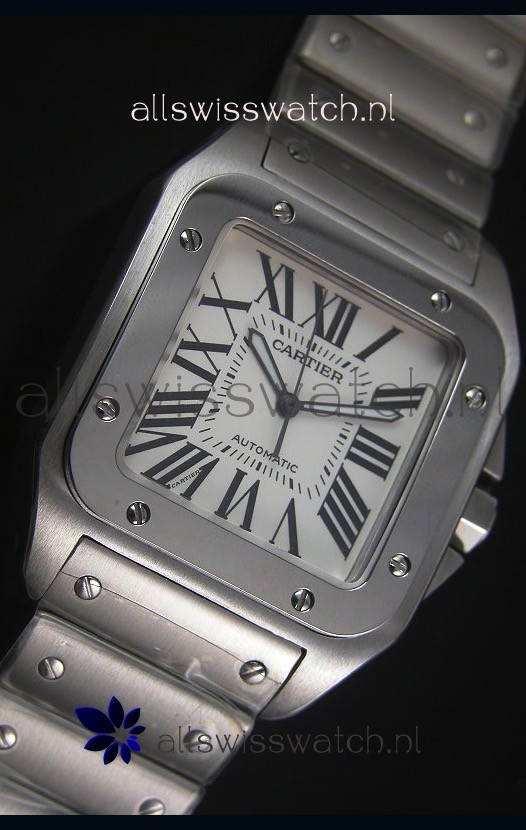 IMG_9081 Cartier Santos 100 42MM Casing with Movement Replica 5
