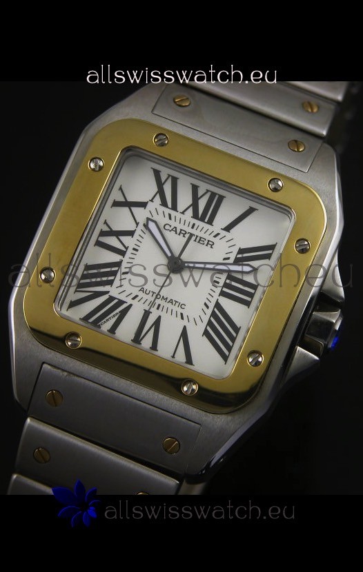 IMG_9081 Cartier Santos 100 38.5MM - 1:1 Mirror Ultimate Replica 5