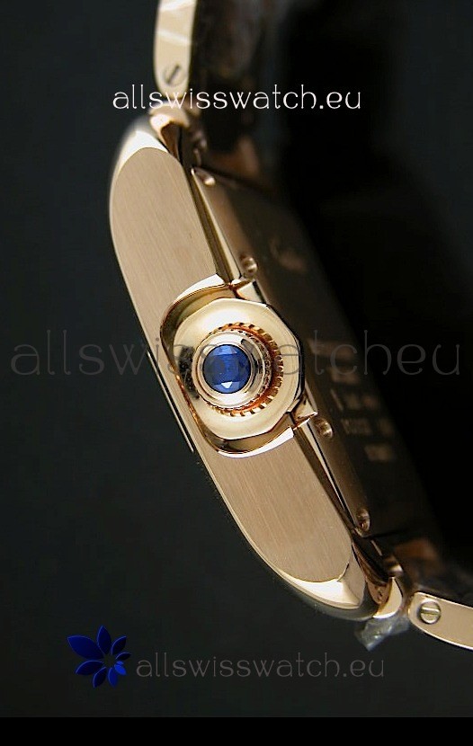 IMG_9081 Cartier Tank Anglaise Mid Sized Pink Gold - 1:1 Mirror Replica 5