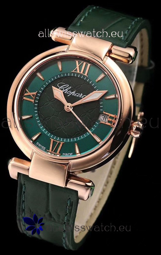 IMG_9081 Chopard Imperiale White Dial Automatic in Rose Gold Case 904L Steel Replica 5