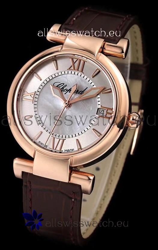 IMG_9081 Chopard Imperiale White Dial Automatic in Rose Gold Case 904L Steel Replica 5