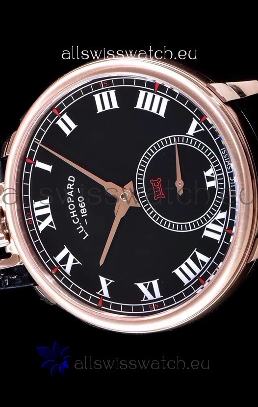 IMG_9081 Chopard Louis-Ulysse The Tribute Rose Gold Black Dial Replica 5