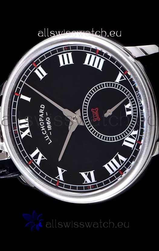IMG_9081 Chopard Louis-Ulysse The Tribute Stainless Steel Black Dial Replica 5