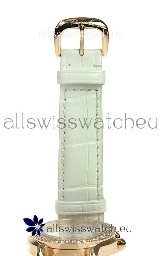 IMG_9081 Chopard Happy Sport Ladies Gold in Diamond Bezel Replica 5