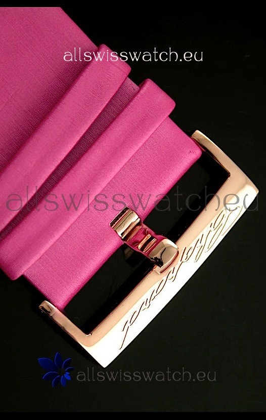 IMG_9081 Chopard Animal World Ladies Owl Black Dial in Pink Strap Replica 5
