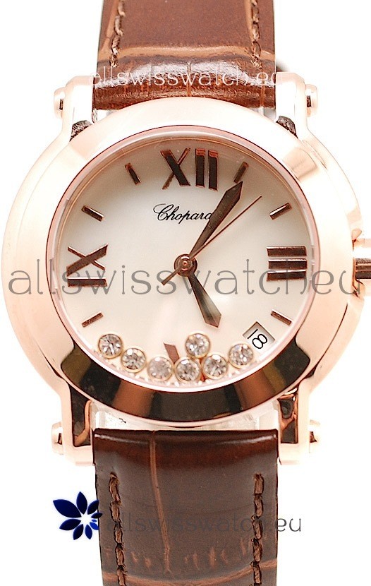 Chopard Happy Sport Ladies in White Dial Replica 5
