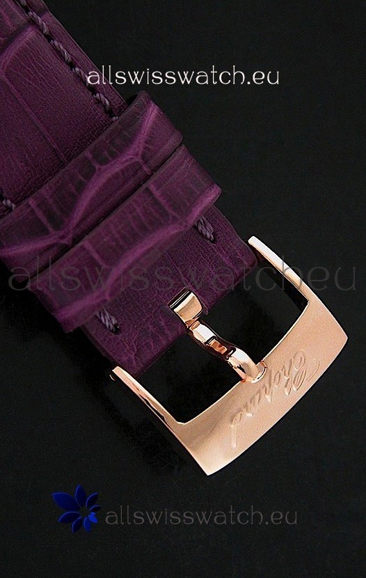 Chopard Happy Sportin Dark Red Strap Replica 5