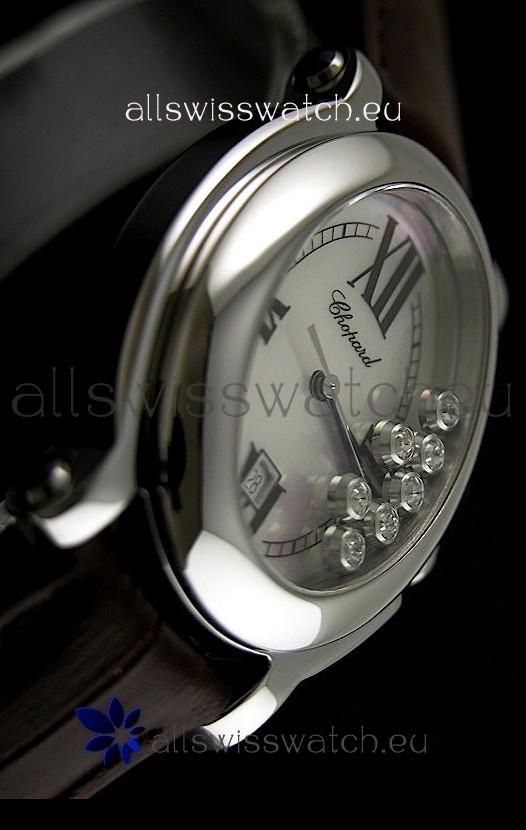 IMG_9081 Chopard Happy Sportin Brown Strap Replica 5