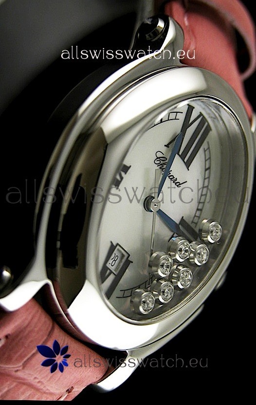 IMG_9081 Chopard Happy Sportin Pink Strap Replica 5