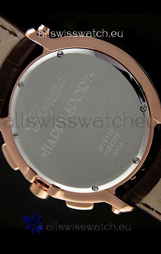 IMG_9081 Chopard Happy Sportin Brown Strap Replica 5