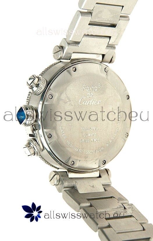 Cartier Pasha Seatimer Automatic in Black Dial Replica 5
