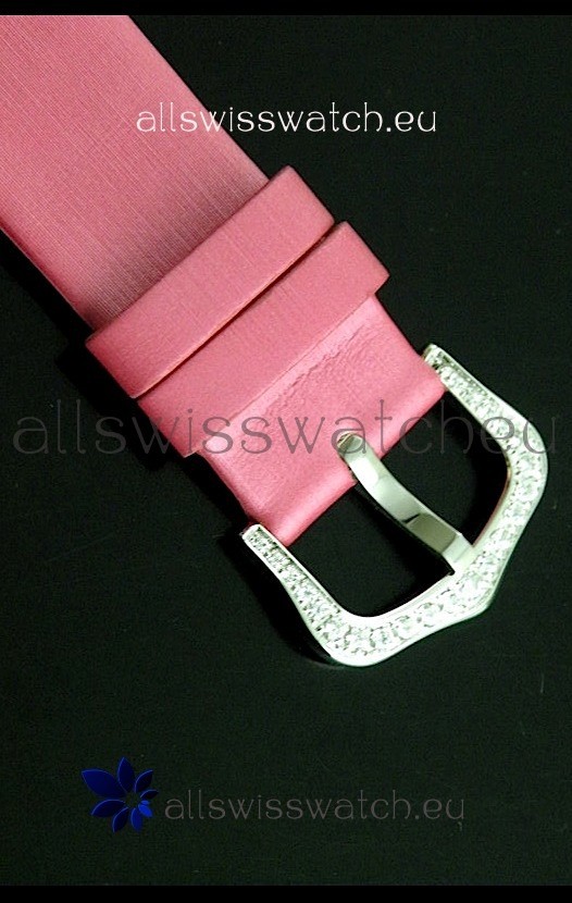 IMG_9081 Cartier Jewellery Pearl Diamond in Pink Strap Replica 5