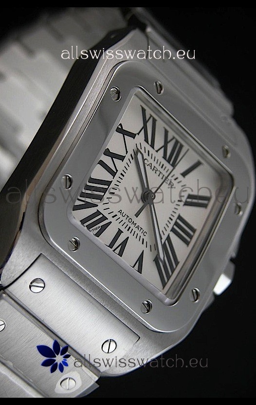 IMG_9081 Cartier Santosin White Dial Replica 5