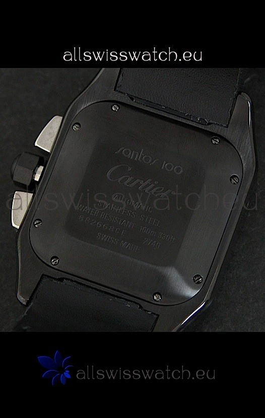 IMG_9081 Cartier santosin Black Dial Replica 5