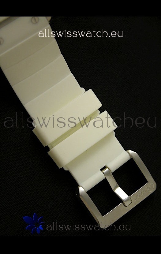 IMG_9081 Cartier Santos 100 Ladies Automatic in White Replica 5