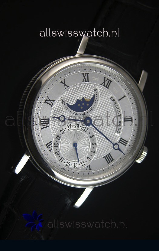 Breguet Classique Moonphase Stainless Steel Replica 5