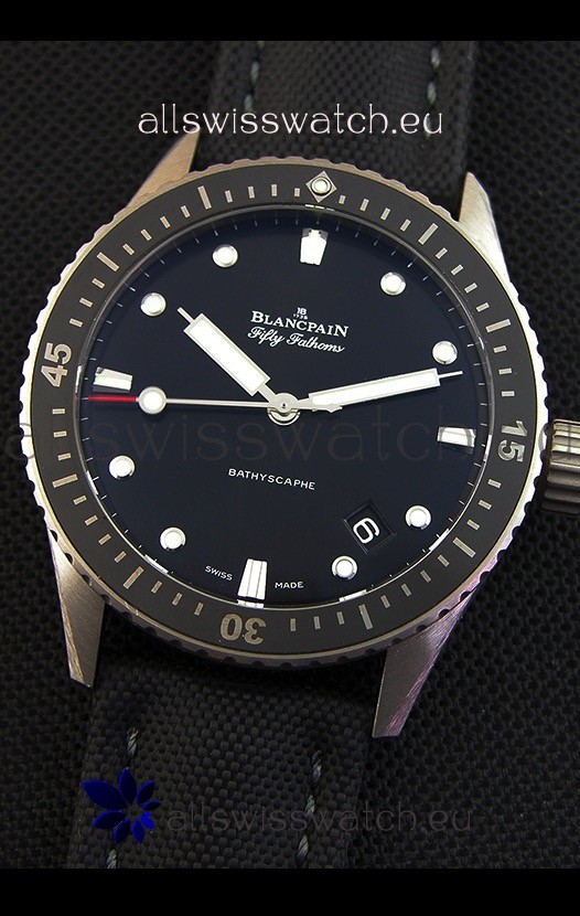 IMG_9081 Blancpain Fifty Fathoms BATHYSCAPHE Titanium Edition 1:1 Replica 5