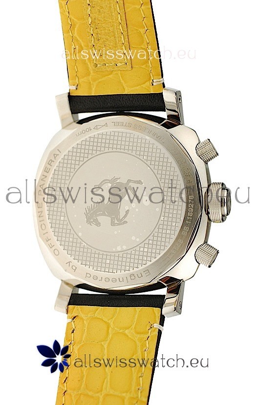 IMG_9081 Ferrari by Panerai Scuderia Chronographin Yellow Dial Replica 5
