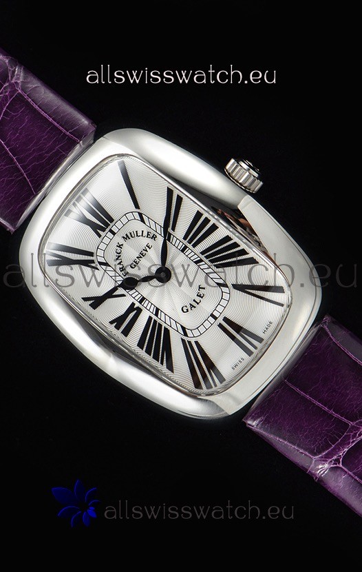 IMG_9081 Franck Muller Galet Ladies Quartz Purple Strap Replica 5