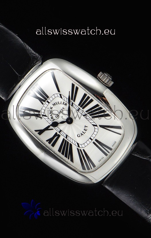 IMG_9081 Franck Muller Galet Ladies Quartz Black Strap Replica 5