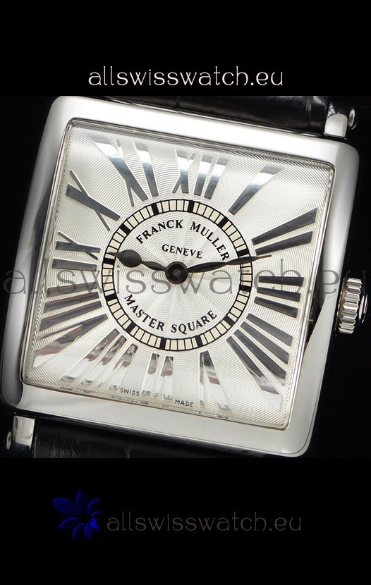 IMG_9081 Franck Muller Master Square Ladies Black Strap 1:1 Mirror Replica 5