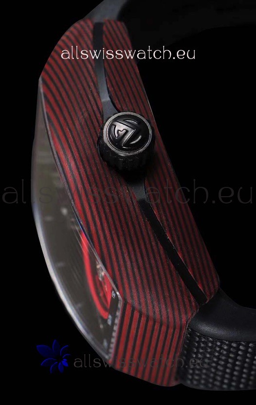 IMG_9081 Franck Muller Vanguard Skeleton Tourbillon Red Carbon Replica 5