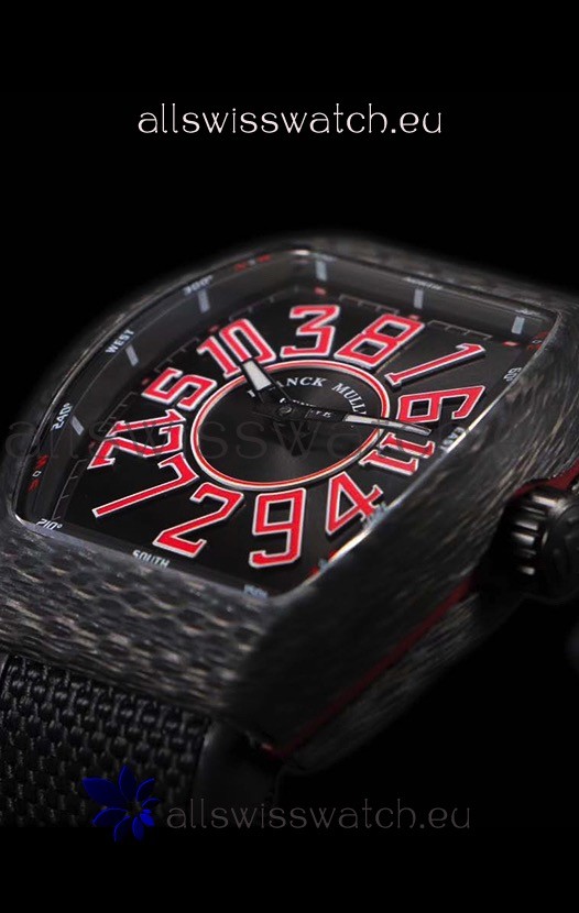 IMG_9081 Franck Muller Vanguard Carbon Casing Red Indexes Replica 5