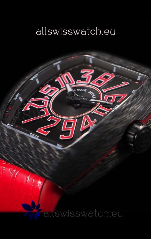 IMG_9081 Franck Muller Vanguard Carbon Casing Red Indexes Replica 5
