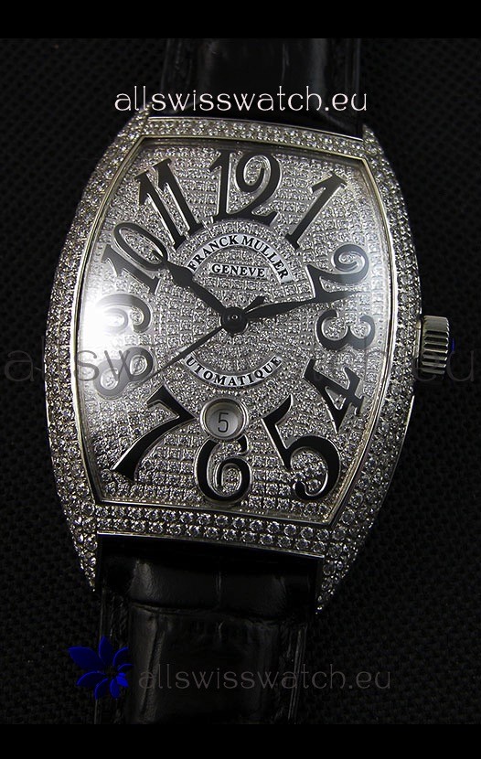 IMG_9081 Franck Muller Casablanca Automatique 8880 1:1 Ultimate Mirror with Diamonds Replica 5