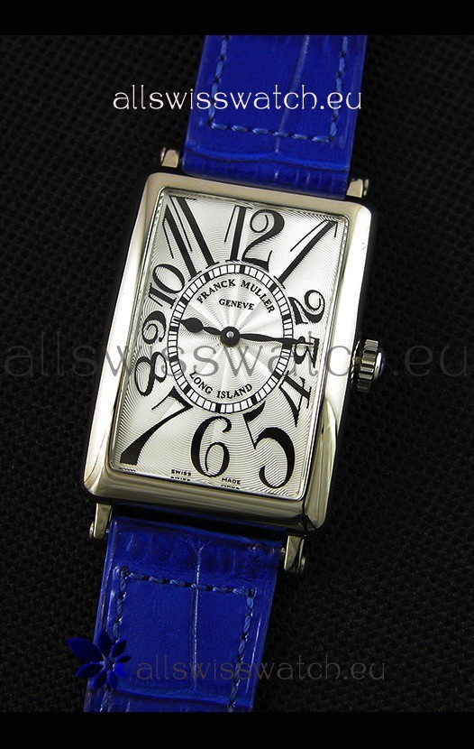 IMG_9081 Franck Muller Long Island Ladies in Quartz Movement Blue Strap Replica 5