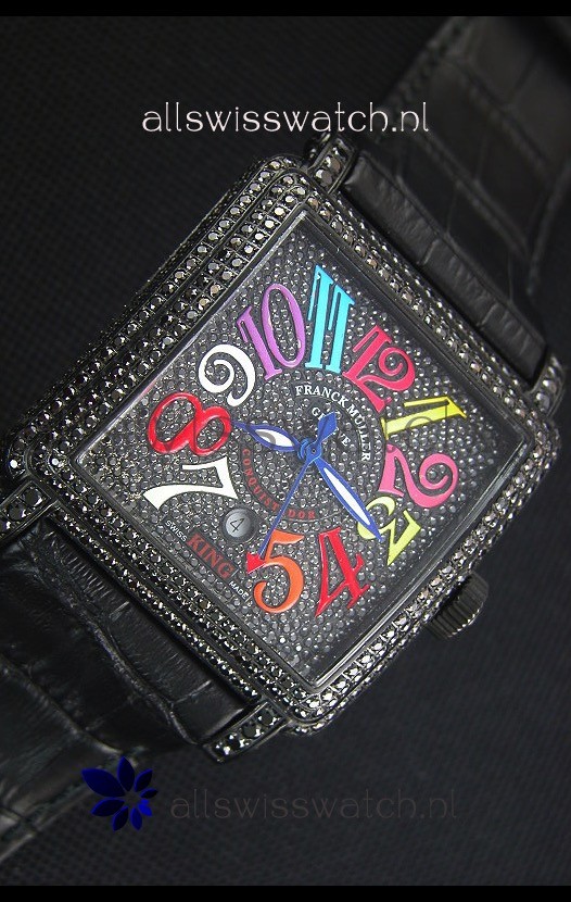 IMG_9081 Franck Muller Conquistador King Automatic Crazy ColorsPVD Case Replica 5