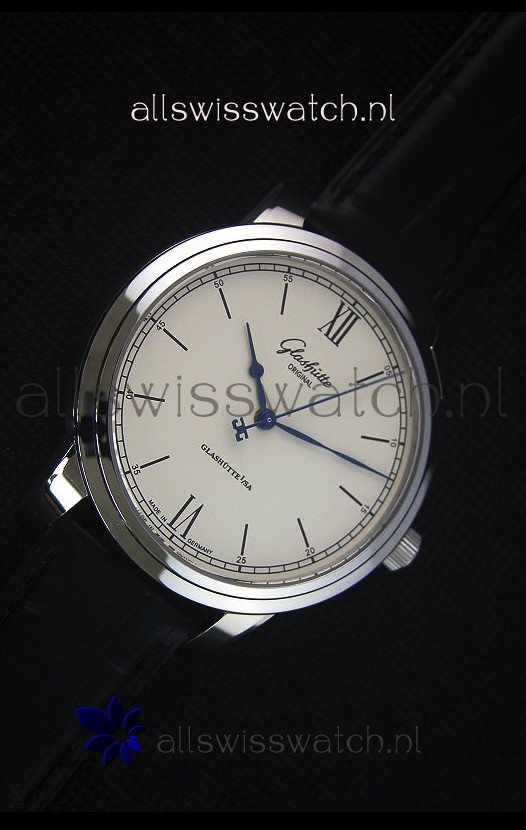 IMG_9081 Glashuette Senator Excellence Cream Dial Steel Case Replica 5