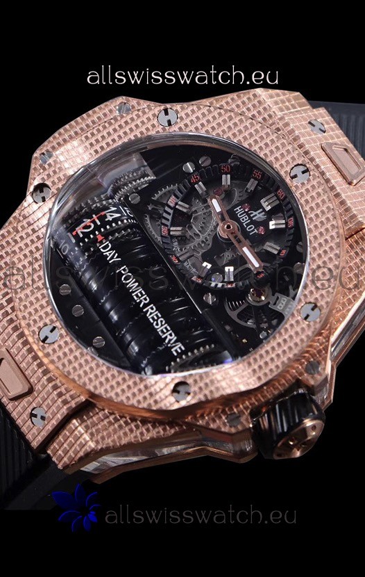 IMG_9081 Hublot Big Bang MP-11 Power Reserve 3D Gold Carbon Replica 5