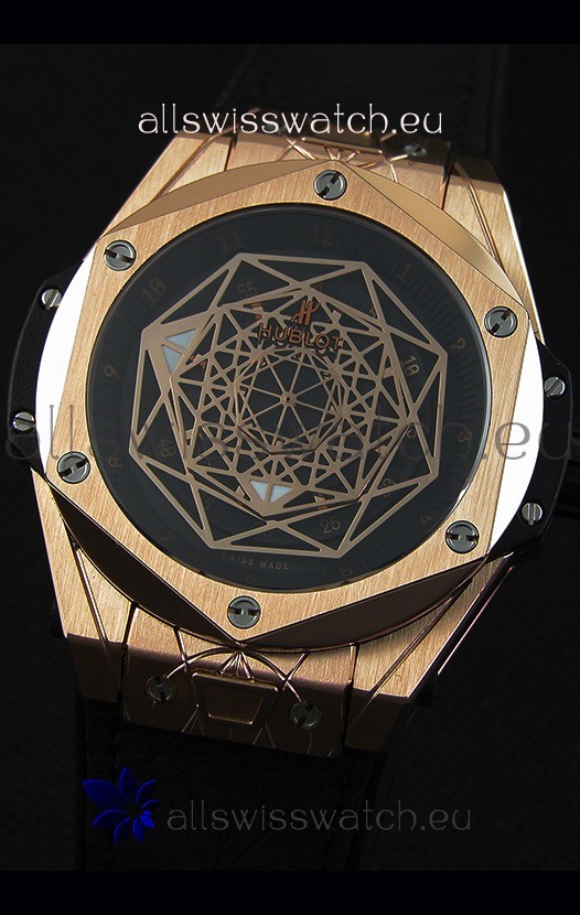 IMG_9081 Hublot Big Bang Sang Bleu 45MM Rose Gold Replica 5