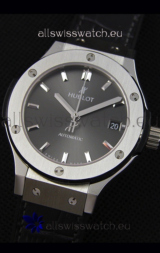 IMG_9081 Hublot Big Bang Classic Fusion 38MM 1:1 Mirror Grey Dial Replica 5